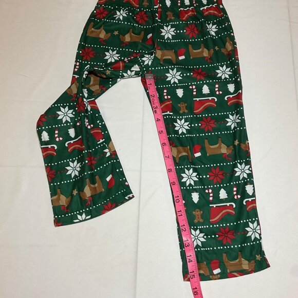Carter's Boys Size 4 2 Piece Coat Style Green Fair Isle Christmas Pajamas NWT - Picture 10 of 10